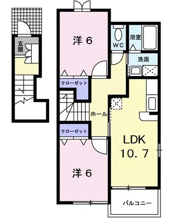 ラメゾンシュラコリーヌドゥの物件間取画像